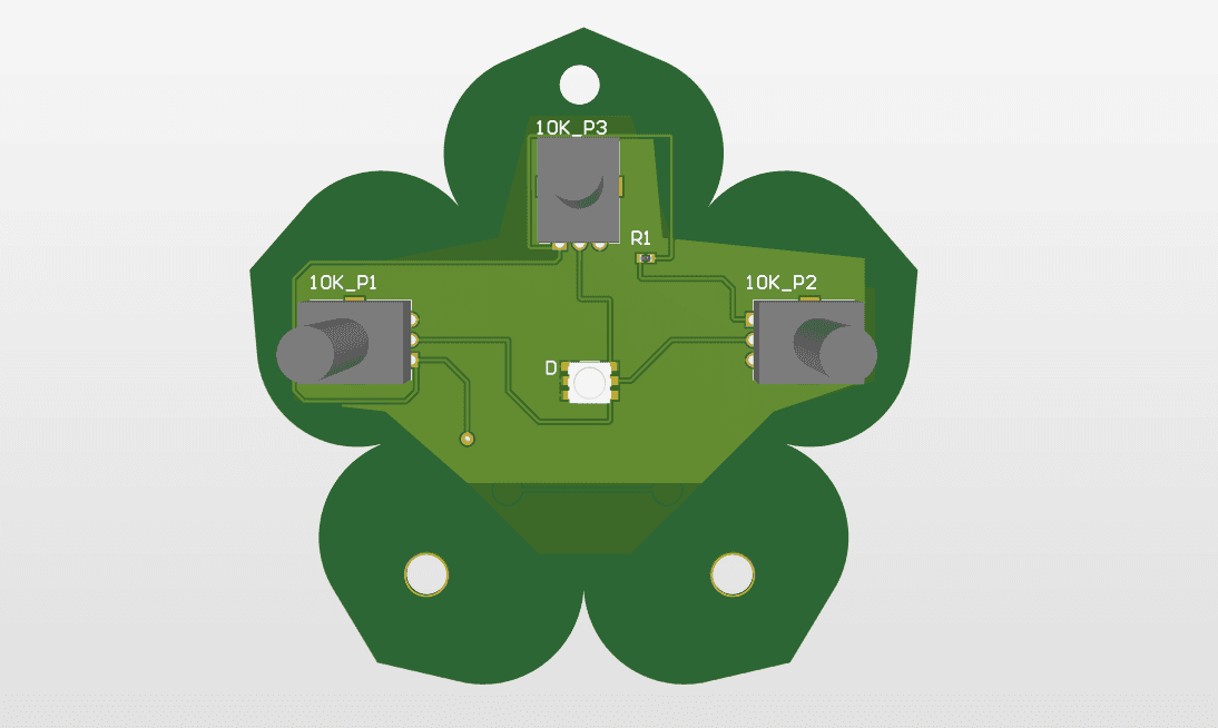 Flower Charm PCB
